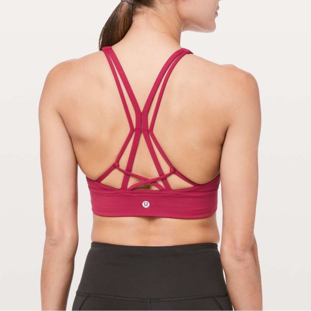 LULULEMON Ride & Reflect Bra *Lululemon X SoulCycle - Ruby Red - W2BG1S - Sz 4